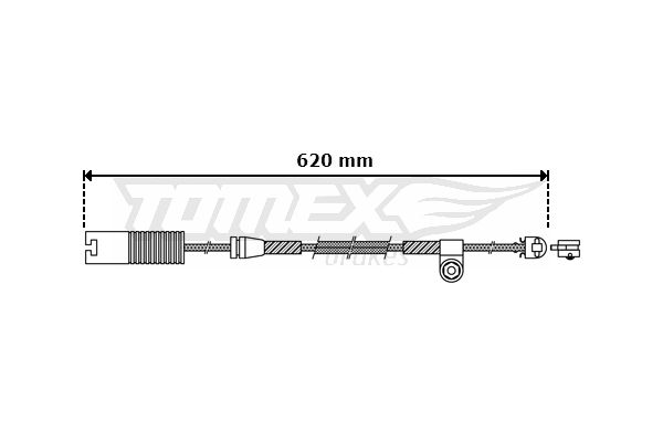 Obrázok Výstrażný kontakt opotrebenia brzdového oblożenia TOMEX Brakes  TX3032